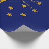Staatsflagge in Indiana Geschenkpapier (Ecke)
