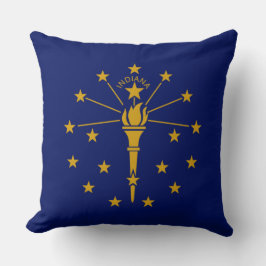 Staatsflagge in Indiana Kissen