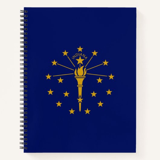Staatsflagge in Indiana Notizblock (Vorderseite)