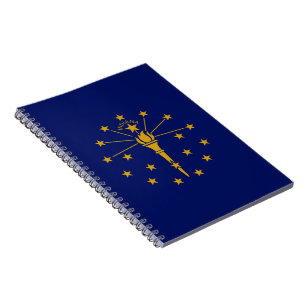 Staatsflagge in Indiana Notizblock