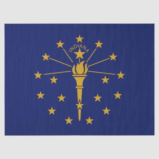 Staatsflagge in Indiana Seidenpapier (Vorderseite)