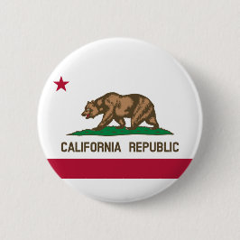 Staatsflagge in Kalifornien Button