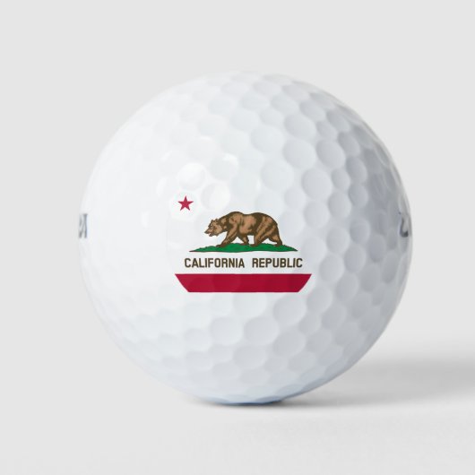 Staatsflagge in Kalifornien Golfball (Vorderseite)