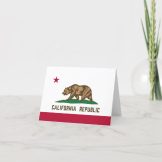 Staatsflagge in Kalifornien Karte