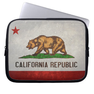 Staatsflagge in Kalifornien Laptopschutzhülle