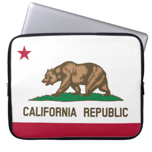 Staatsflagge in Kalifornien Laptopschutzhülle
