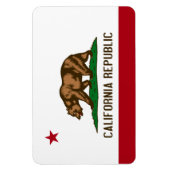 Staatsflagge in Kalifornien Magnet (Vertikal)