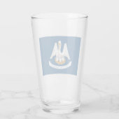 Staatsflagge in Louisiana Glas (Rückseite)