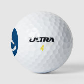 Staatsflagge in Louisiana Golfball (Logo)