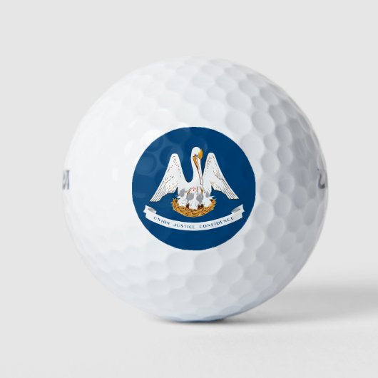 Staatsflagge in Louisiana Golfball (Vorderseite)