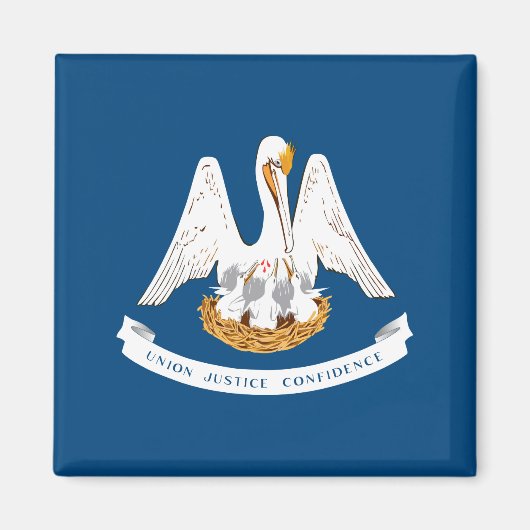 Staatsflagge in Louisiana Magnet (Vorne)