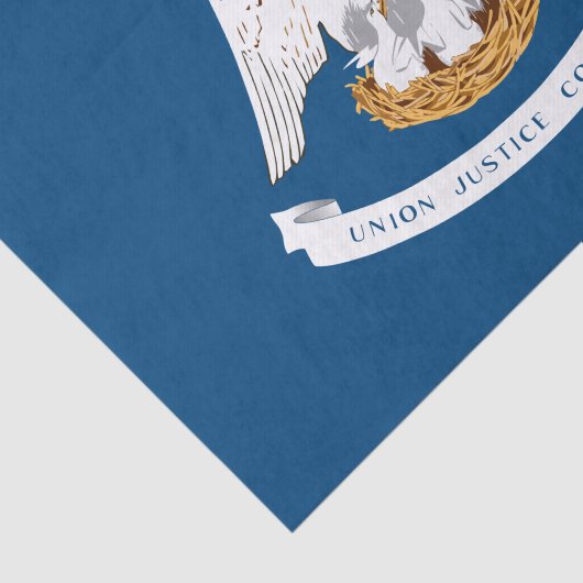 Staatsflagge in Louisiana Seidenpapier (Ausschnitt)