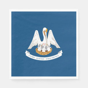 Staatsflagge in Louisiana Serviette