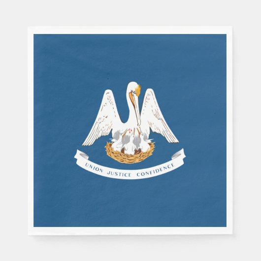 Staatsflagge in Louisiana Serviette (Vorderseite)