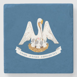 Staatsflagge in Louisiana Steinuntersetzer