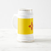 Staatsflagge in Mexiko Bierglas (Vorderseite Links)