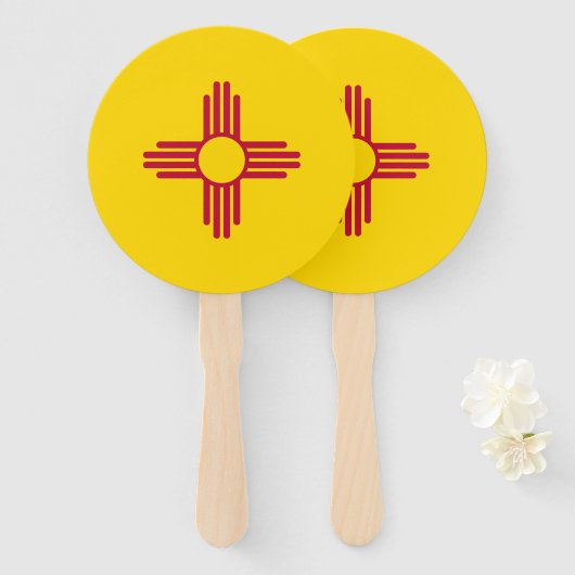 Staatsflagge in Mexiko Fächer (Vorne und Hinten)