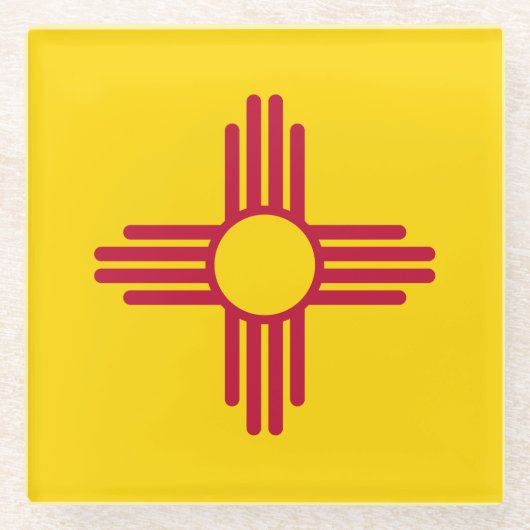 Staatsflagge in Mexiko Glasuntersetzer (Vorderseite)
