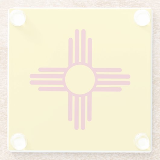 Staatsflagge in Mexiko Glasuntersetzer (Rückseite)