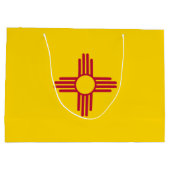 Staatsflagge in Mexiko Große Geschenktüte (Rückseite)