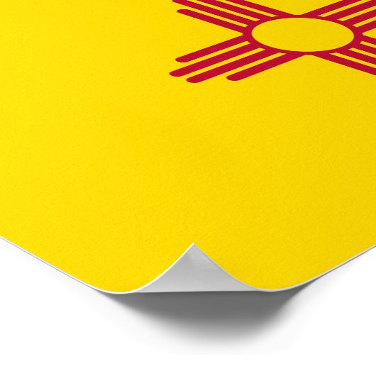 Staatsflagge in Mexiko Poster (Ecke)