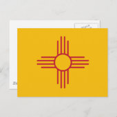 Staatsflagge in Mexiko Postkarte (Vorne/Hinten)