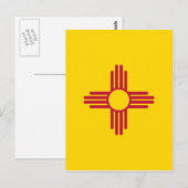 Staatsflagge in Mexiko Postkarte (Vorne/Hinten)