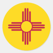 Staatsflagge in Mexiko Runder Aufkleber (Vorderseite)