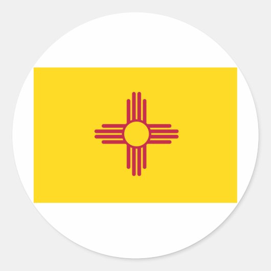 Staatsflagge in Mexiko Runder Aufkleber (Vorderseite)