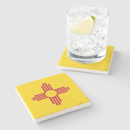 Staatsflagge in Mexiko Steinuntersetzer (Seitenansicht)