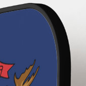 Staatsflagge in Michigan, USA Pickleball Schläger (Linke Seite)