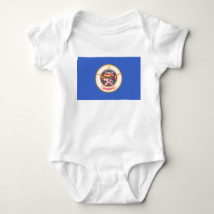 Staatsflagge in Minnesota Baby Strampler