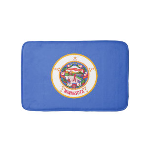 Staatsflagge in Minnesota Badematte