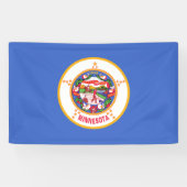 Staatsflagge in Minnesota Banner (Horizontal)