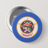 Staatsflagge in Minnesota Button (Vorne & Hinten)