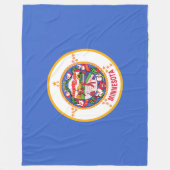 Staatsflagge in Minnesota Fleecedecke (Vorderseite)