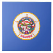 Staatsflagge in Minnesota Fliese (Vorderseite)