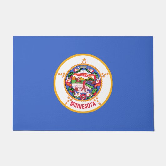 Staatsflagge in Minnesota Fußmatte (Vorderseite)