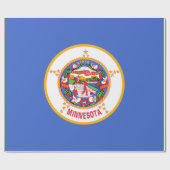 Staatsflagge in Minnesota Geschenkpapier (Flach)
