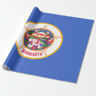 Staatsflagge in Minnesota Geschenkpapier