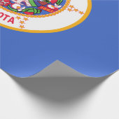 Staatsflagge in Minnesota Geschenkpapier (Ecke)