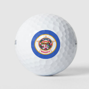 Staatsflagge in Minnesota Golfball