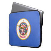 Staatsflagge in Minnesota Laptopschutzhülle (Vorderseite Links)