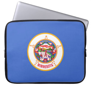 Staatsflagge in Minnesota Laptopschutzhülle