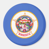 Staatsflagge in Minnesota Magnet (Vorne)