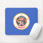 Staatsflagge in Minnesota Mousepad (Mit Mouse)