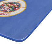 Staatsflagge in Minnesota Schneidebrett (Ecke)