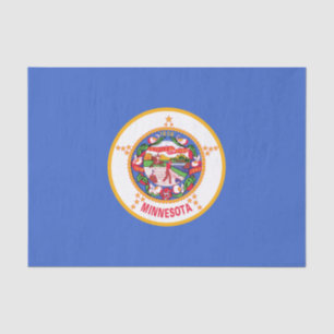Staatsflagge in Minnesota Seidenpapier