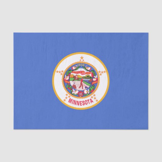 Staatsflagge in Minnesota Seidenpapier (Vorderseite)