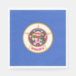 Staatsflagge in Minnesota Serviette